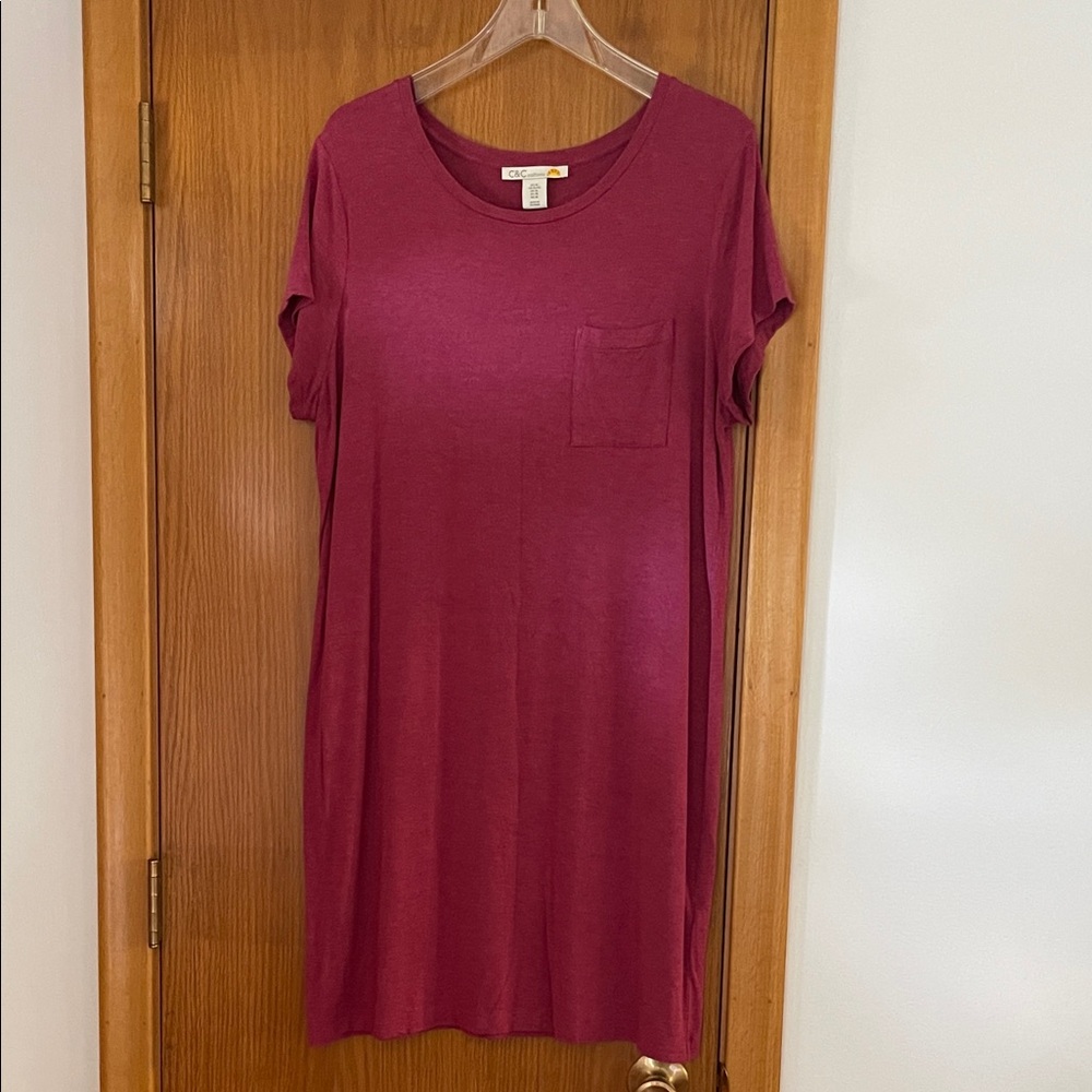 C&C California Maroon Short Sleeve Tee